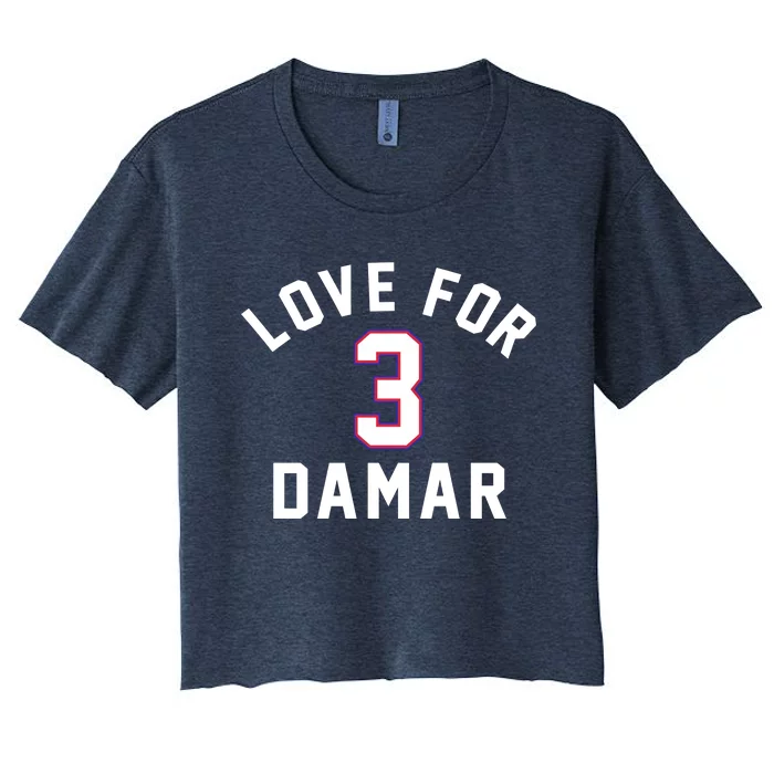 Love For 3 Pray For Damar Gift Women's Crop Top Tee