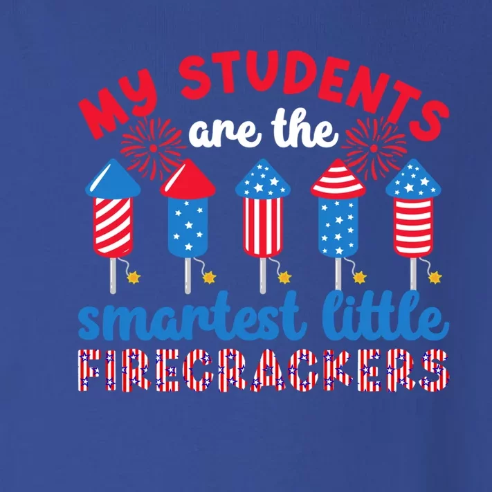 Little Firecrackers 4th Of July Teacher American Teaching Funny Gift Toddler Long Sleeve Shirt