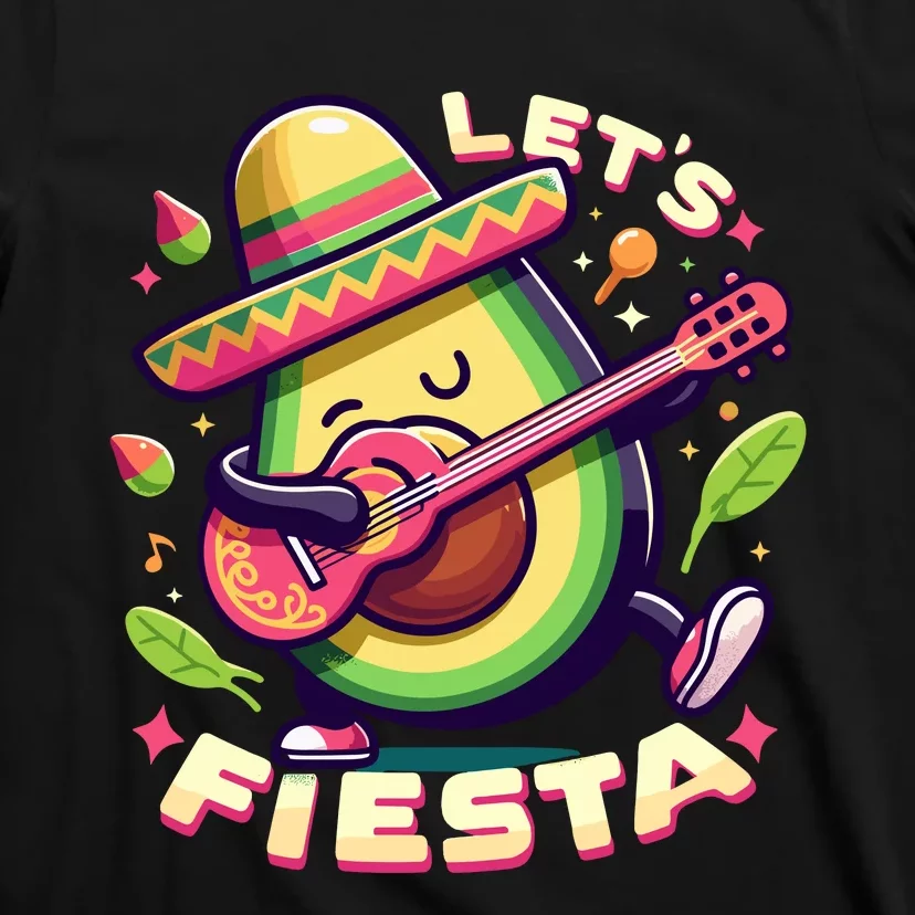 Lets Fiesta Avocado Funny Cinco De Mayo Party T-Shirt