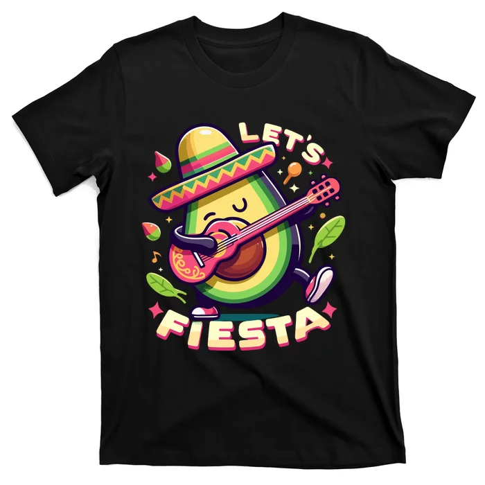 Lets Fiesta Avocado Funny Cinco De Mayo Party T-Shirt