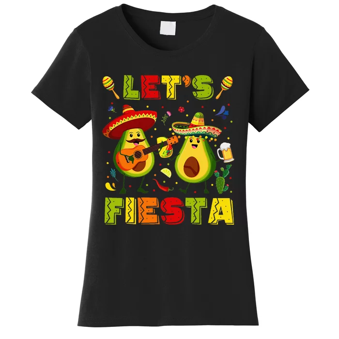 LetS Fiesta Avocado And Tacos Cinco De Mayo Women's T-Shirt