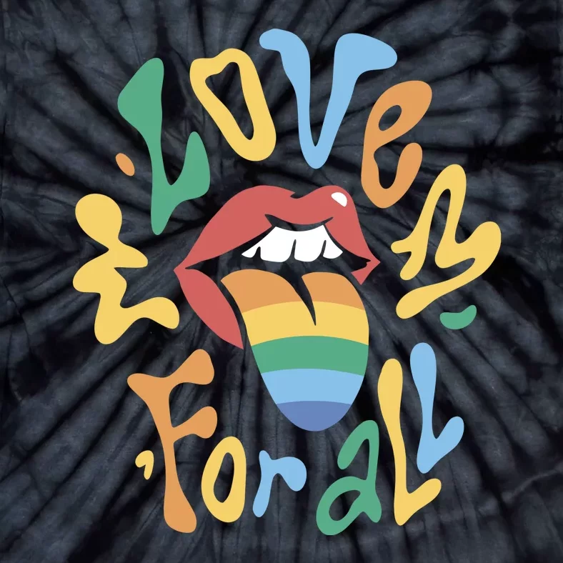 Love For All Pride Tongue Tie-Dye T-Shirt