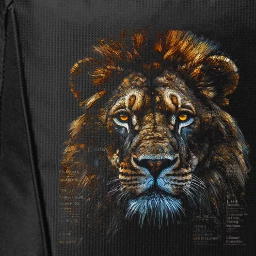 Lion Fantasy Art Animal Lion City Backpack