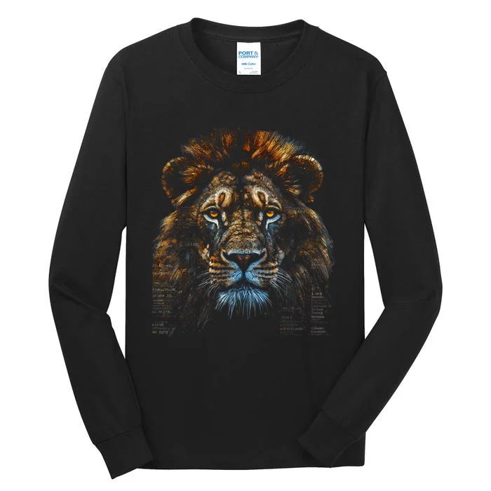 Lion Fantasy Art Animal Lion Tall Long Sleeve T-Shirt