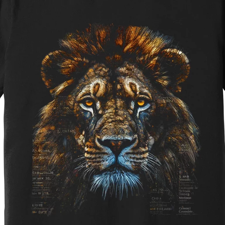 Lion Fantasy Art Animal Lion Premium T-Shirt