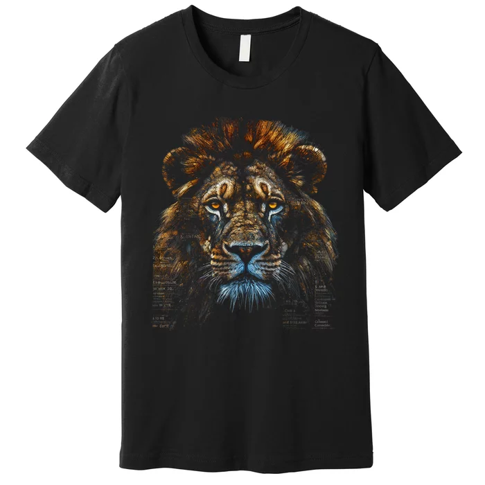 Lion Fantasy Art Animal Lion Premium T-Shirt