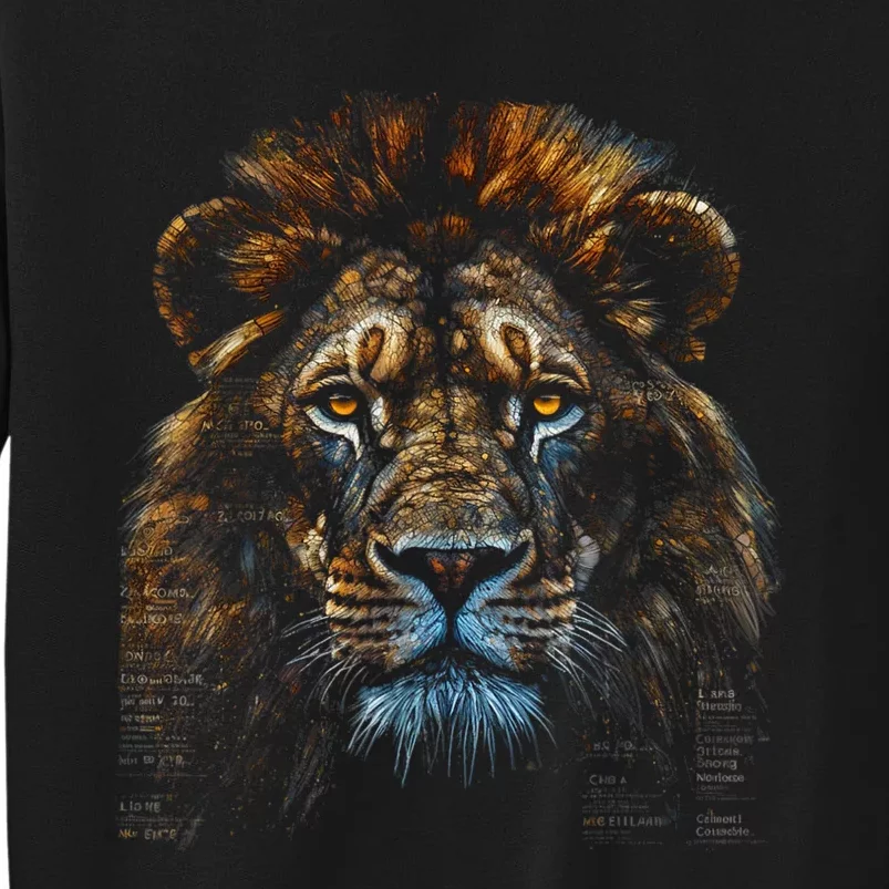 Lion Fantasy Art Animal Lion Tall Sweatshirt