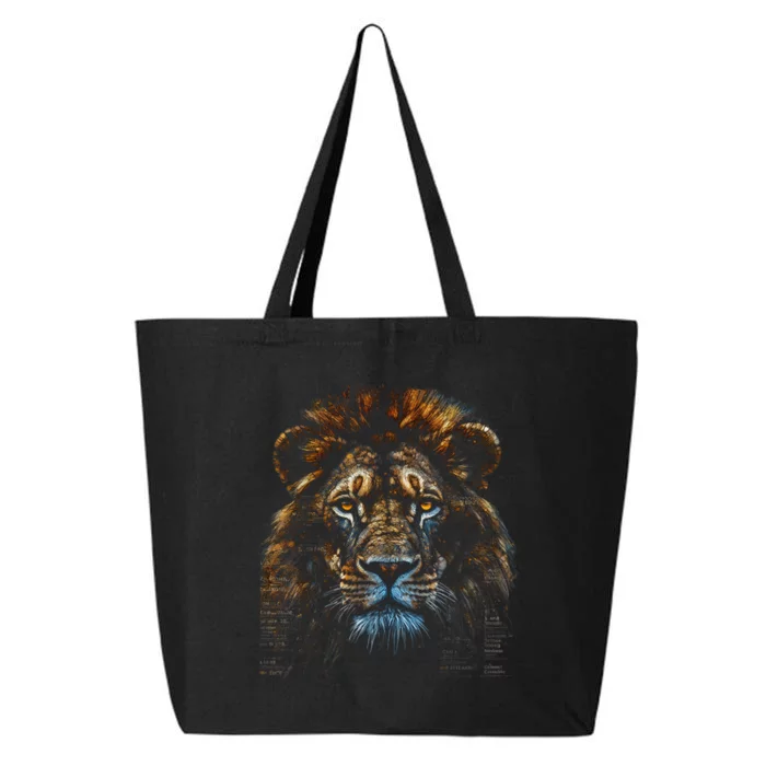 Lion Fantasy Art Animal Lion 25L Jumbo Tote