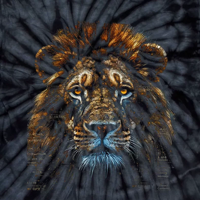 Lion Fantasy Art Animal Lion Tie-Dye T-Shirt