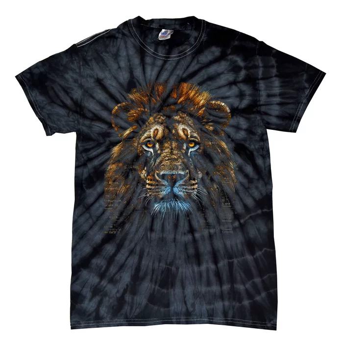 Lion Fantasy Art Animal Lion Tie-Dye T-Shirt