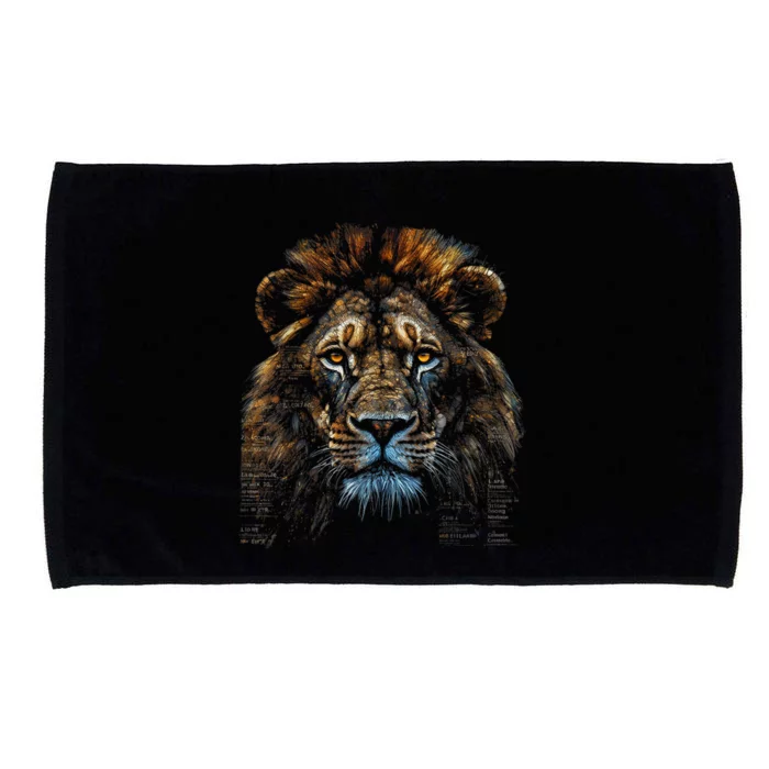 Lion Fantasy Art Animal Lion Microfiber Hand Towel