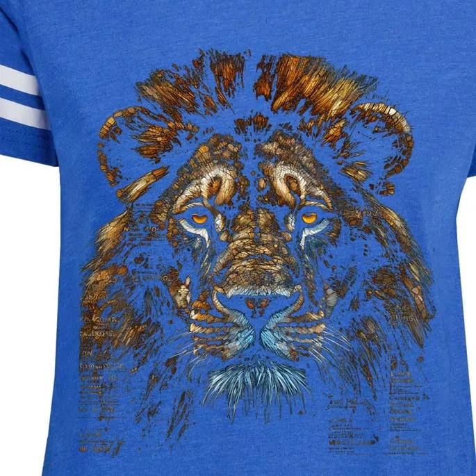 Lion Fantasy Art Animal Lion Enza Ladies Jersey Football T-Shirt