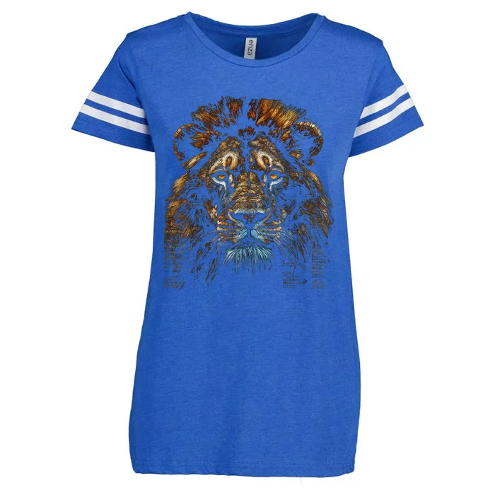 Lion Fantasy Art Animal Lion Enza Ladies Jersey Football T-Shirt