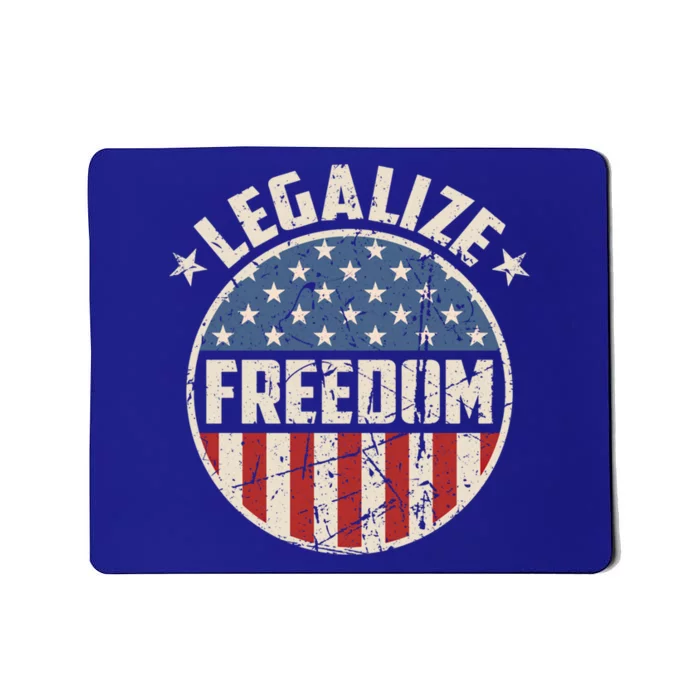 Legalize Freedom American Patriotic America Retro Us Flag Gift Mousepad