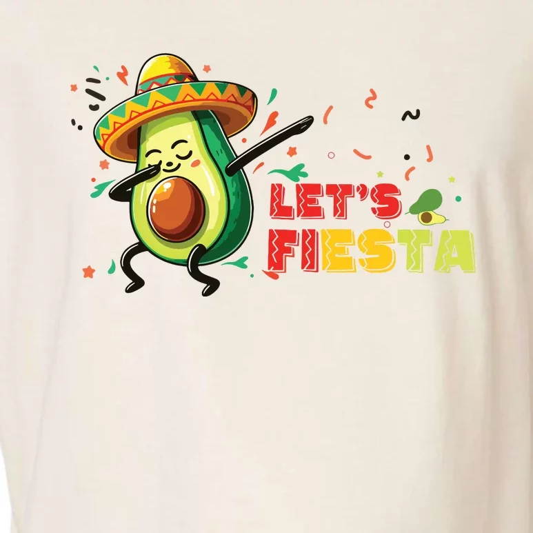 Lets Fiesta Avocado Dabbing Cinco De Mayo Women Garment-Dyed Women's Muscle Tee