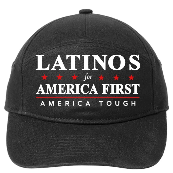 Latinos For America First America Tough 7-Panel Snapback Hat