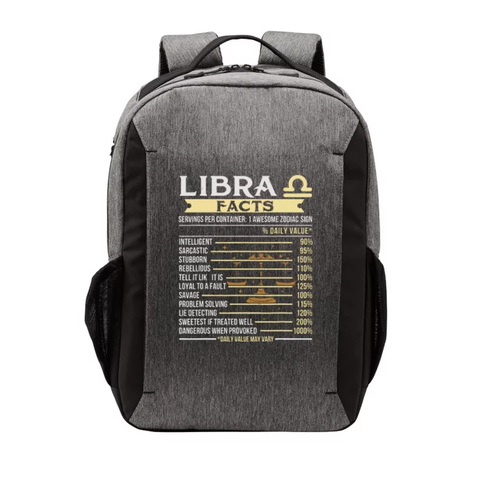 Libra Facts Astrology Horoscope Zodiac Sign Vector Backpack