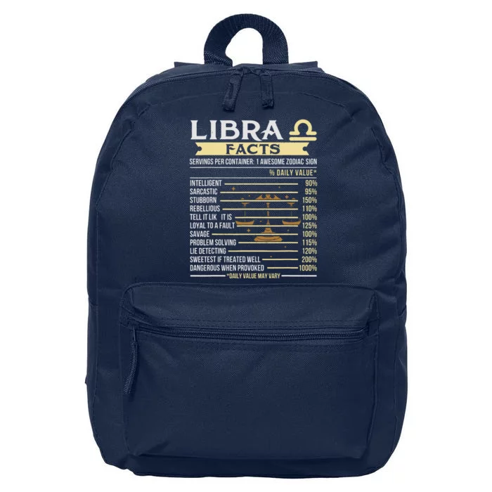 Libra Facts Astrology Horoscope Zodiac Sign 16 in Basic Backpack