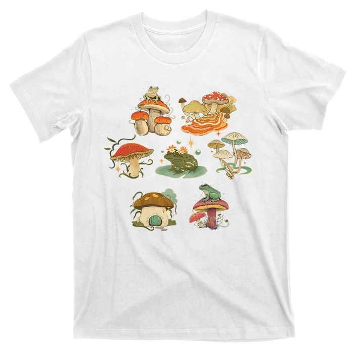 Lovely Frog And Mushroom T-Shirt