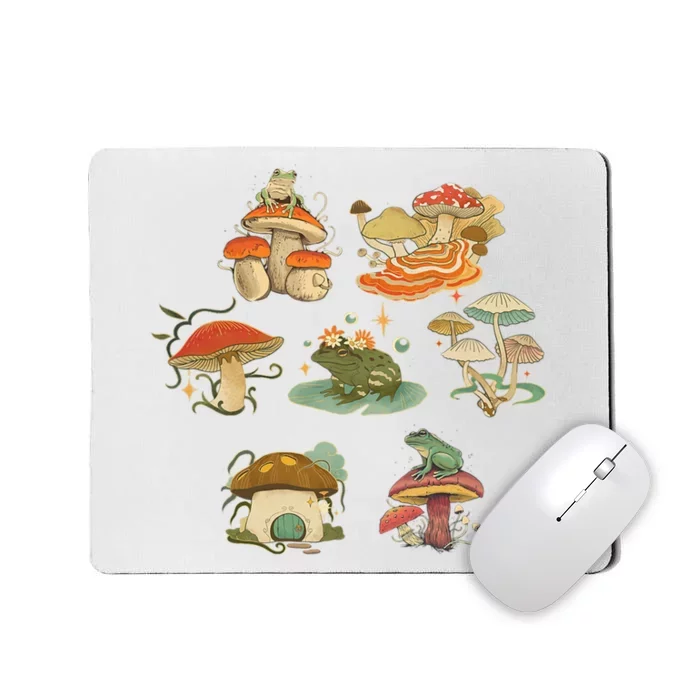 Lovely Frog And Mushroom Mousepad