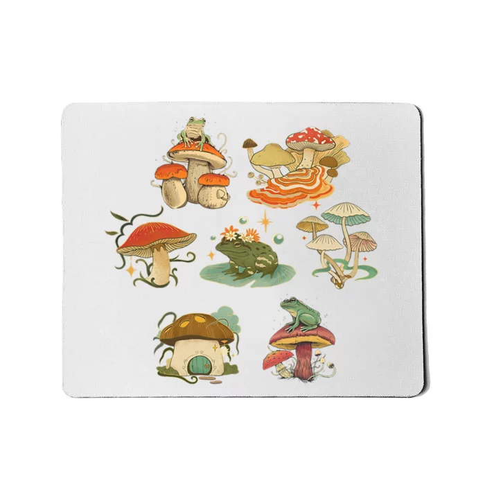 Lovely Frog And Mushroom Mousepad