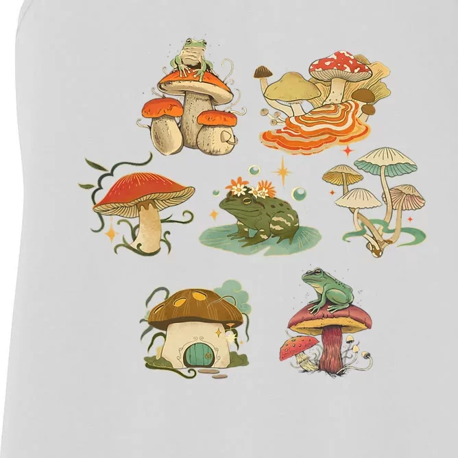 Lovely Frog And Mushroom Women's Racerback Tank