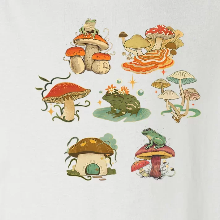 Lovely Frog And Mushroom Toddler Long Sleeve Shirt