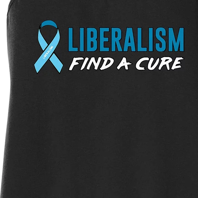 Liberalism Find a Cure Women's Racerback Tank