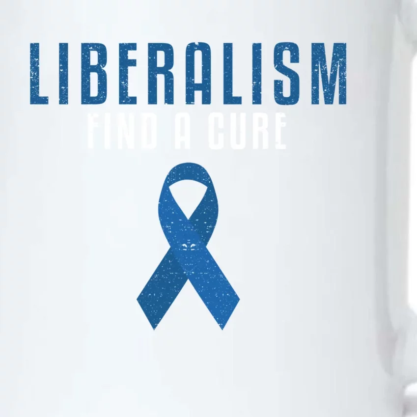 Liberalism Find A Cure Funny Conservative Political Election Meaningful Gift Black Color Changing Mug