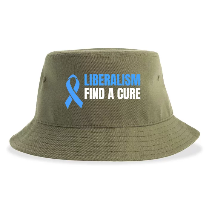 Liberalism Find A Cure Meaningful Gift Sustainable Bucket Hat