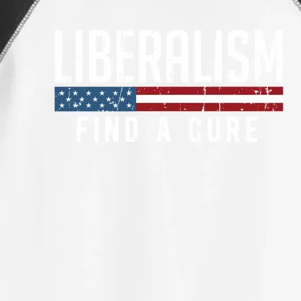 Liberalism Find A Cure Anti Liberal Gift Gift Toddler Fine Jersey T-Shirt