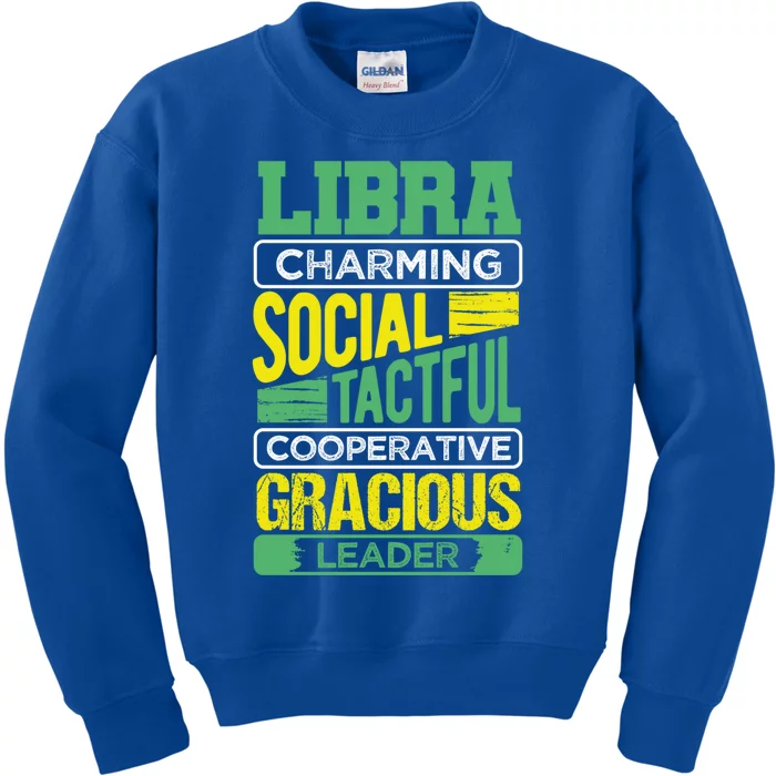 Libra Facts Birthday Gift Astrology Horoscope Zodiac Libra Gift Kids Sweatshirt