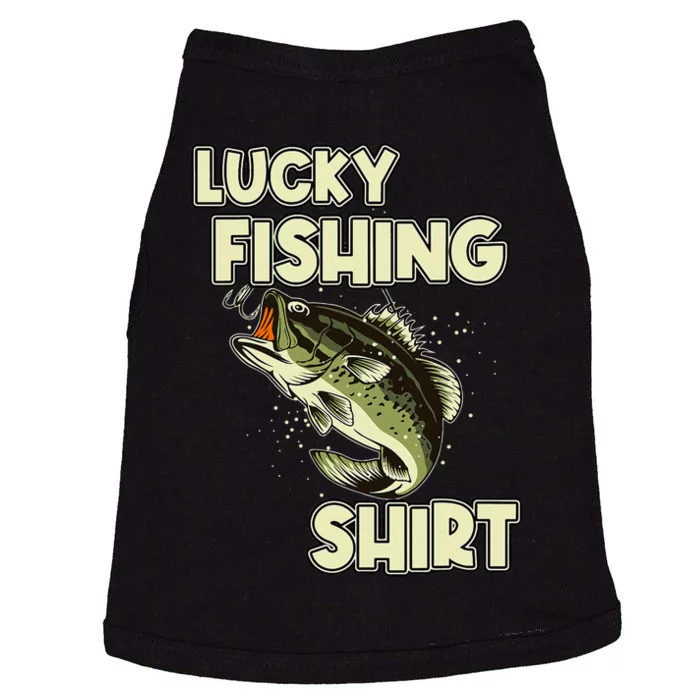 Lucky Fishing Bass Fishing Cute Doggie Tank