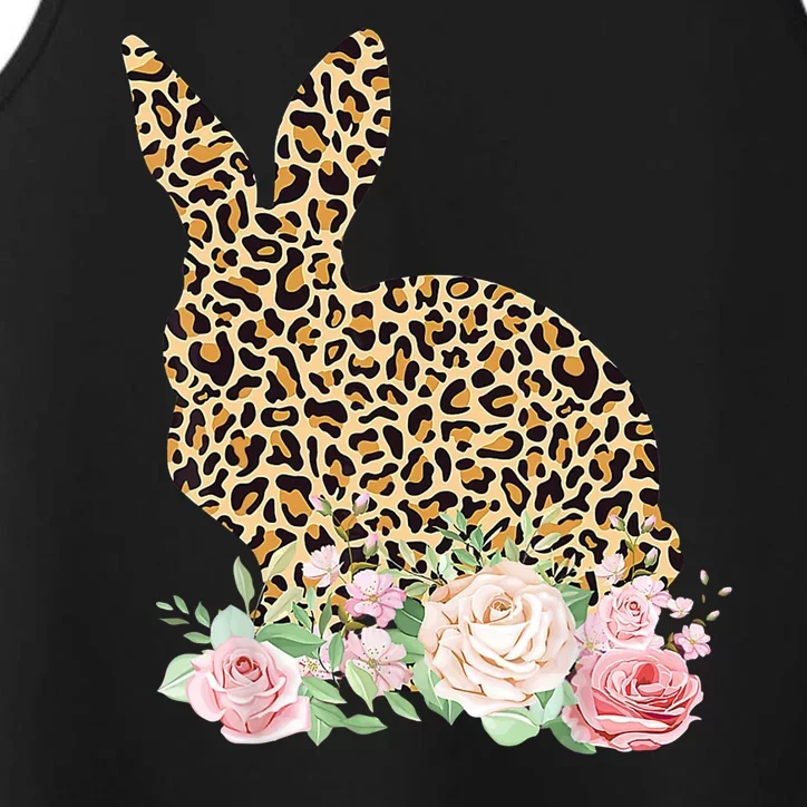 Leopard Floral Bunny Performance Tank