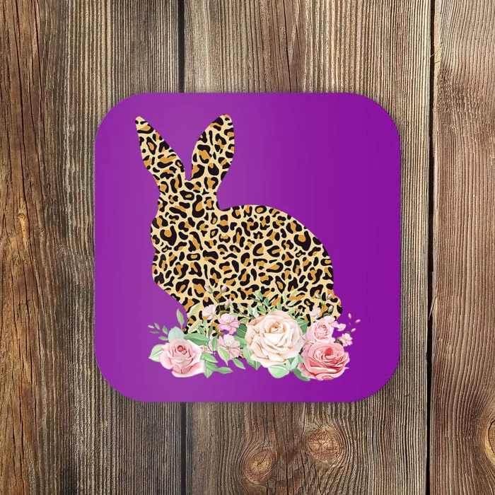 Leopard Floral Bunny Coaster