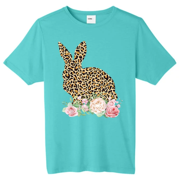 Leopard Floral Bunny ChromaSoft Performance T-Shirt