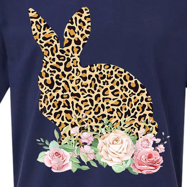 Leopard Floral Bunny Sueded Cloud Jersey T-Shirt