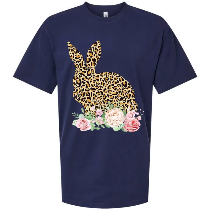 Leopard Floral Bunny Sueded Cloud Jersey T-Shirt