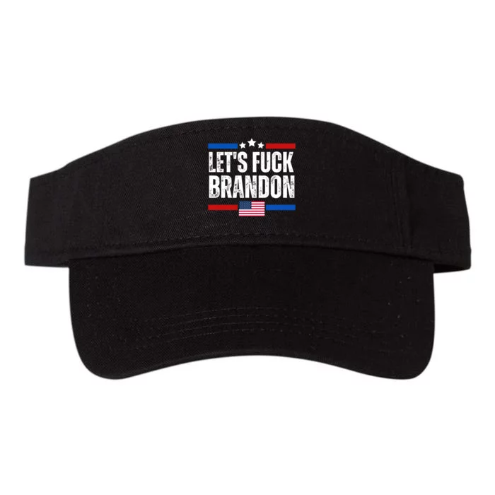 LetS F Brandon Conservative Anti Liberal Us Flag Valucap Bio-Washed Visor