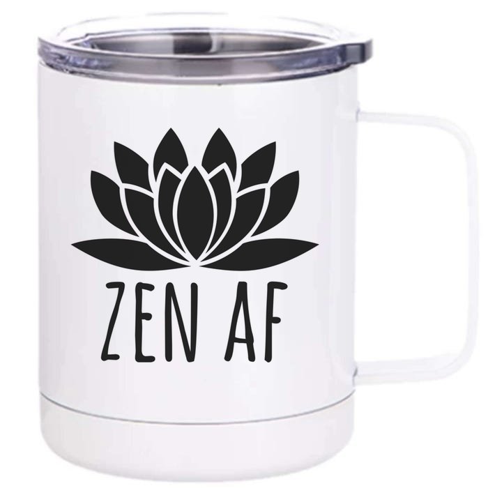 Lotus Flower Buddhism Zen Af Gift Front & Back 12oz Stainless Steel Tumbler Cup