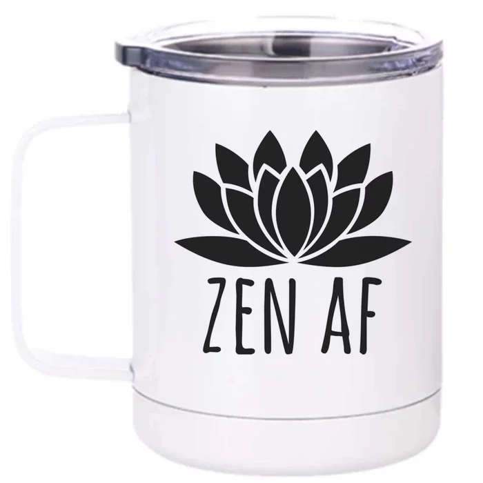 Lotus Flower Buddhism Zen Af Gift Front & Back 12oz Stainless Steel Tumbler Cup