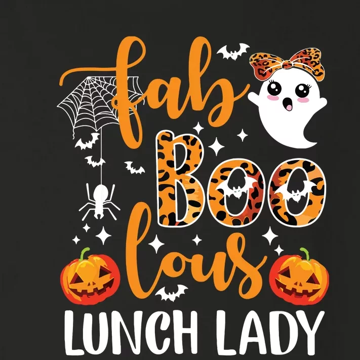 Leopard Fab Boo Lous Lunch Lady Team Teacher Halloween Toddler Long Sleeve Shirt