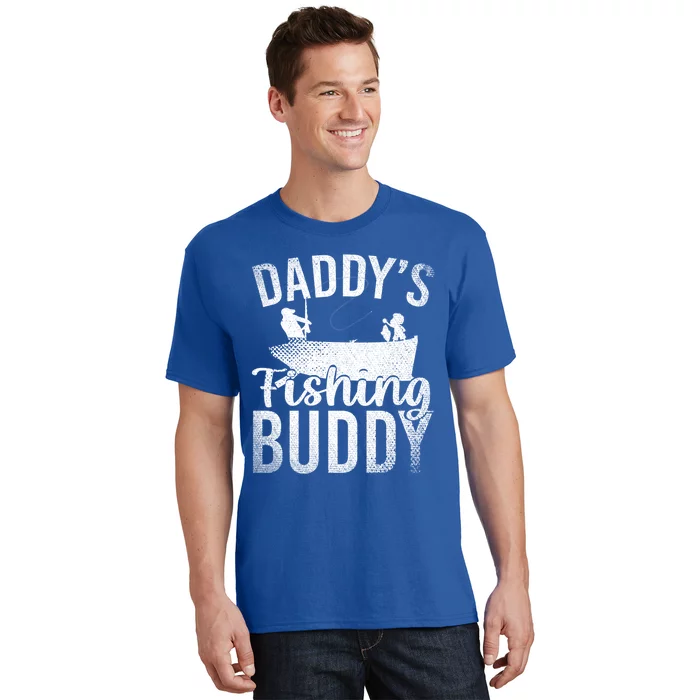 Lake Fishing Buddy Fisher Son Dad Fathers Day Fishing Funny Gift T-Shirt