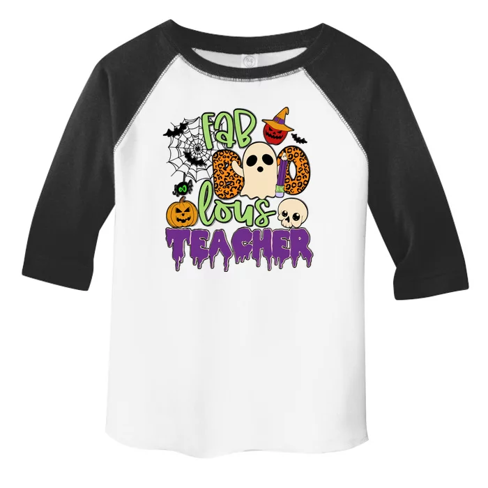 Leopard Fab Boo Lous Lunch Lady Team Teacher Halloween Gift Toddler Fine Jersey T-Shirt