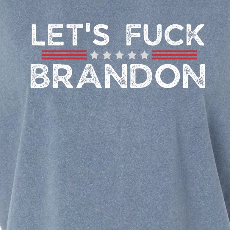 Let's Fuck Brandon Funny Garment-Dyed Women's Muscle Tee