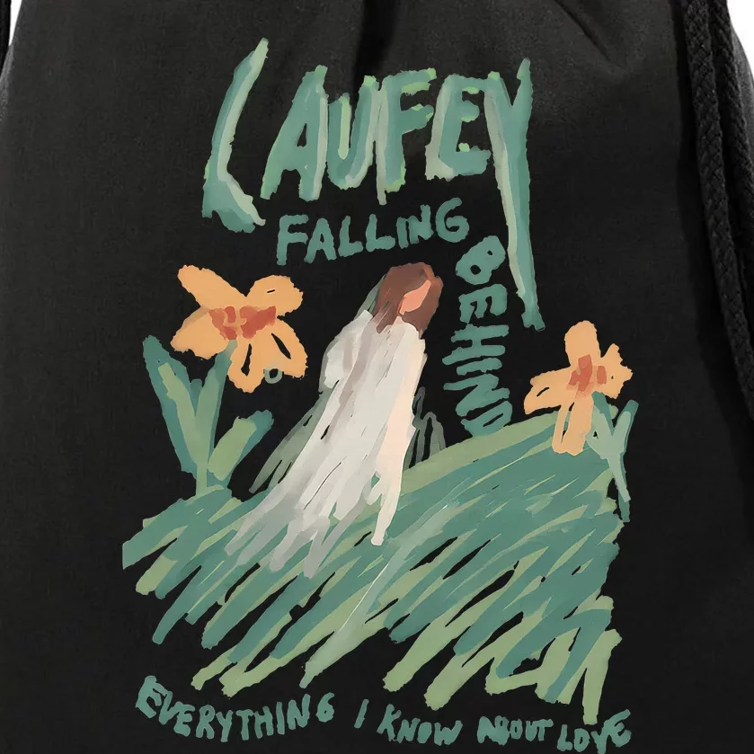 Laufey Falling Behind Everything I Know About Love Drawstring Bag