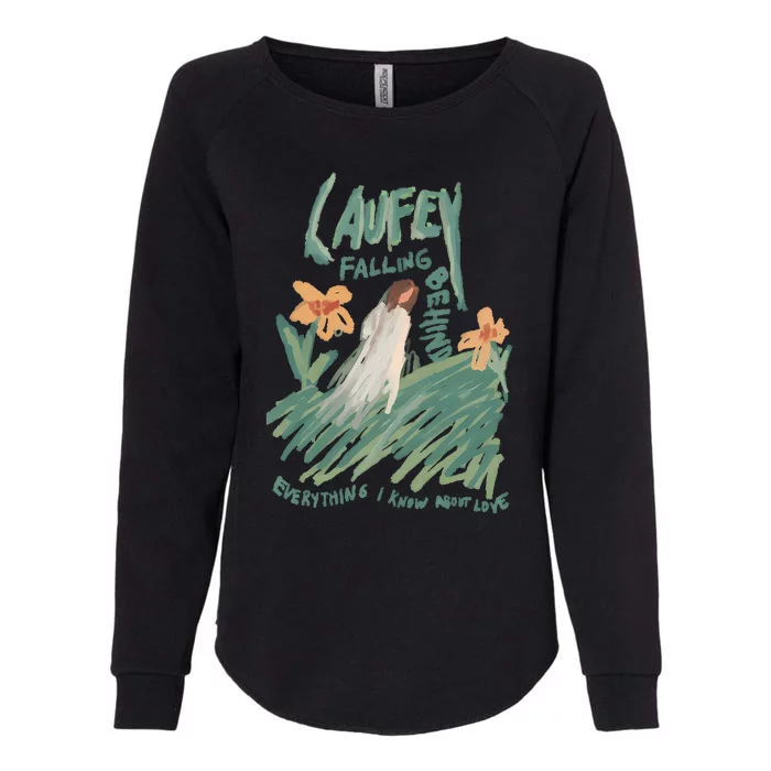 Laufey Falling Behind Everything I Know About Love Womens California Wash Sweatshirt