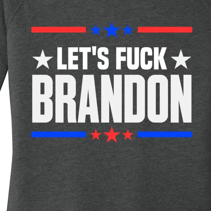 Let's Fuck Brandon Lets Fuck Brandon Lets Go Brandon Women's Perfect Tri Tunic Long Sleeve Shirt