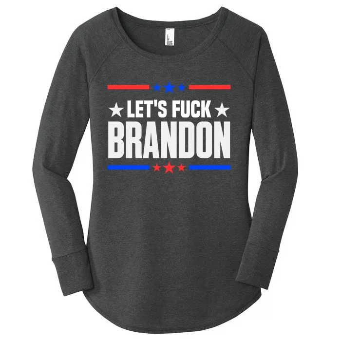 Let's Fuck Brandon Lets Fuck Brandon Lets Go Brandon Women's Perfect Tri Tunic Long Sleeve Shirt