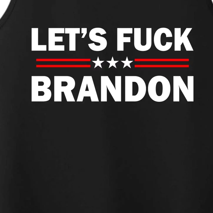 Let's Fuck Brandon Trump Rally Performance Tank